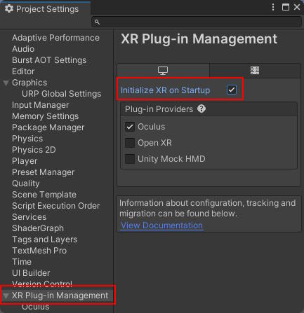 Initialize XR on Startup